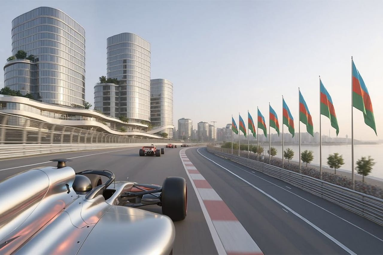 F1アゼルバイジャンGPに新サーキット構想 カスピ海の人工島に建設へ