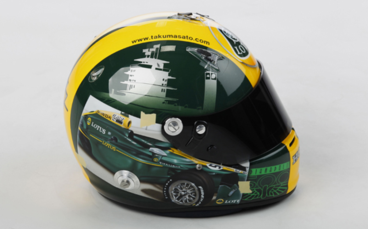 佐藤琢磨 インディ500 特別ヘルメット
